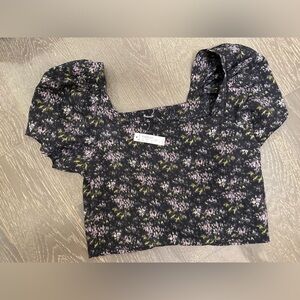 NWT Madewell Floral Crop Top | Size XS